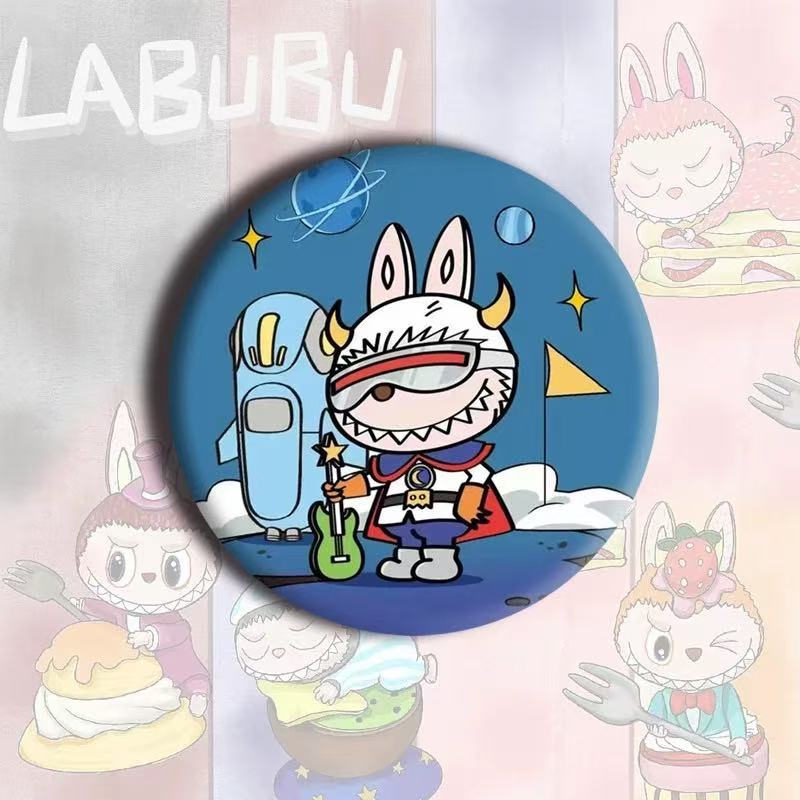 Cartoon Labubu Badge