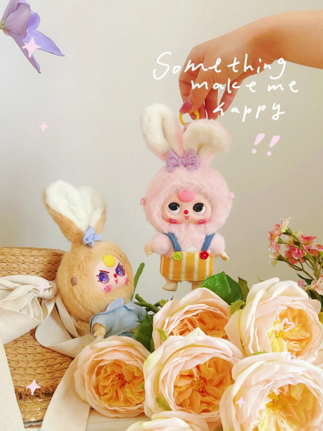 Baby three macaron rabbit series plush blind box